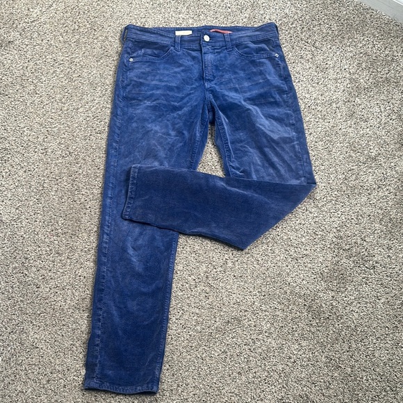 Pilcro anthropology Stylish Blue Corduroy Pants size 29 Tall - Picture 6 of 11